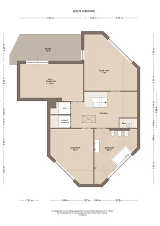 Floorplan - Dr. A. Kuyperweg 26, 4153 XB Beesd